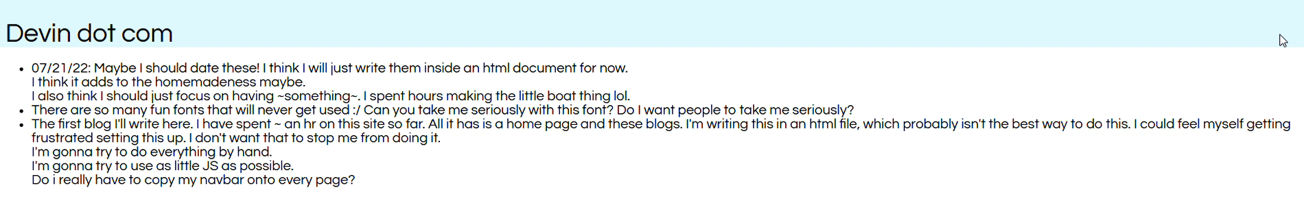 first blog